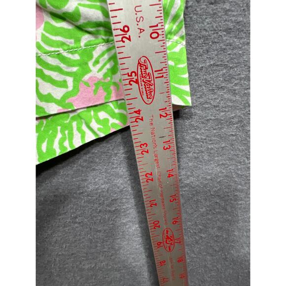 Lilly Pulitzer The Callahan Short Sunnyside Lion Preppy Green/Pink Womens Size 4 - Picture 7 of 7